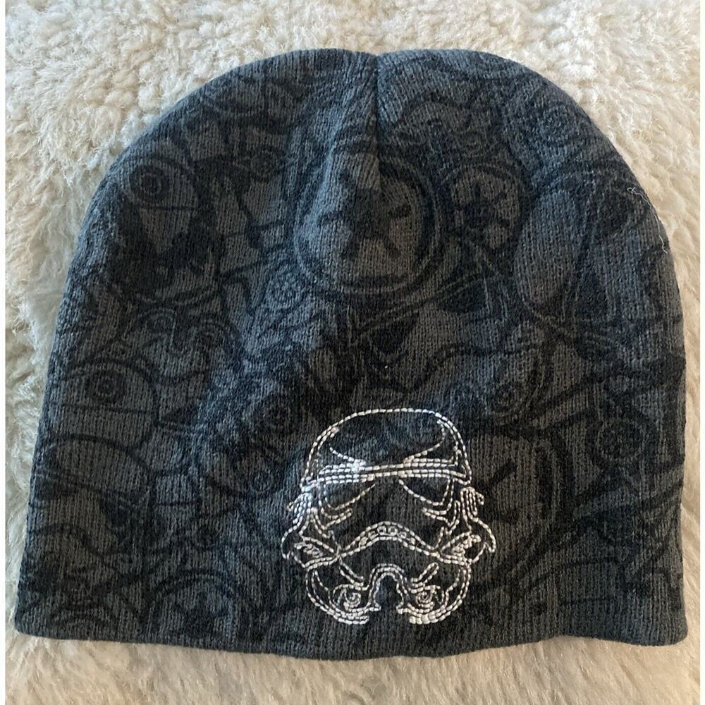 Star Wars Death Vader Beanie Grey One Size - Picture 1 of 5
